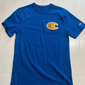 Champion Royal Blue Tee with Gold Logo